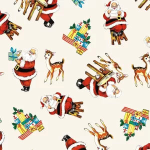 Holly Jolly Santa is Coming to Town - Cream