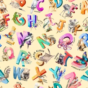 A is for Aussie - Alphabet Animals Cream