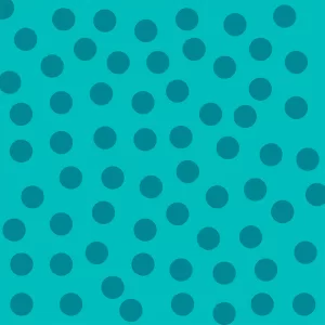 A is for Aussie - Turquoise Dots