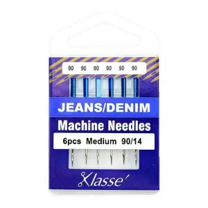 Klasse Machine Needles - Jeans 90/14 6pk