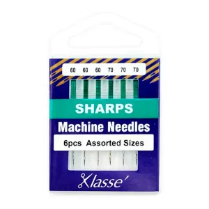 Klasse Machine Needles - Sharps Mix 6pcs