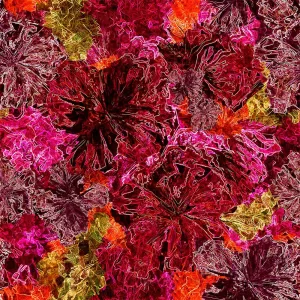 P Stylised Blossoms Pink Glorious Gumblossoms 4109