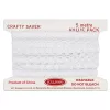 Crafty Saver 35mm Eyelet Lace 5m - White