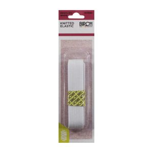 Alternative view of Birch Elastic Knitted Hank 20mm x 2mt White