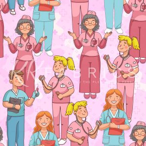 KK Caring Hearts Pink Nurse