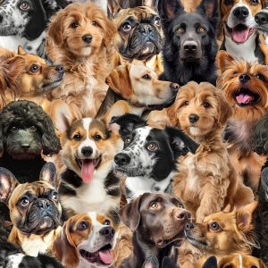 KK Furry Dog Close Up